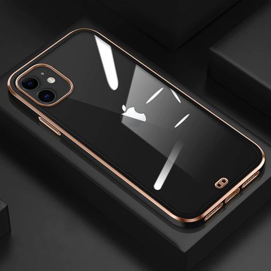 Luxury Electroplated Transparent Case for iPhone 12