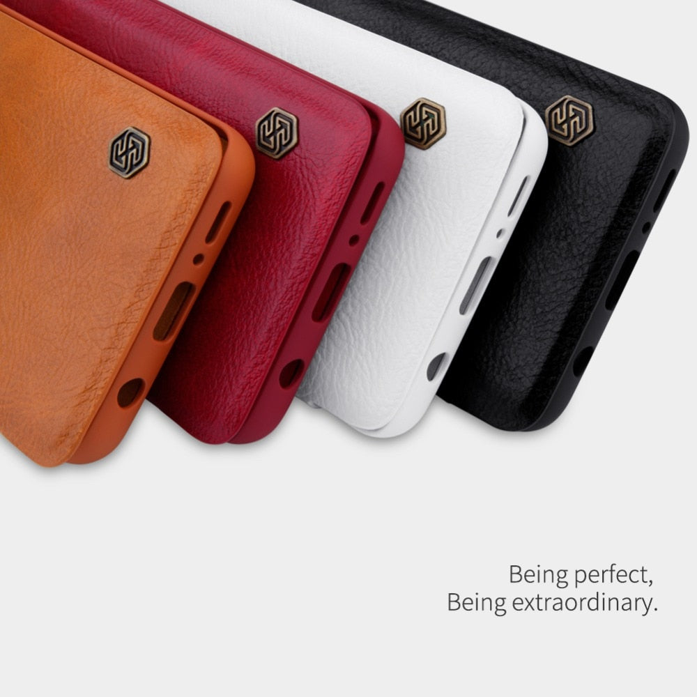 Genuine Leather Flip Case for Samsung Galaxy Note 10 Plus