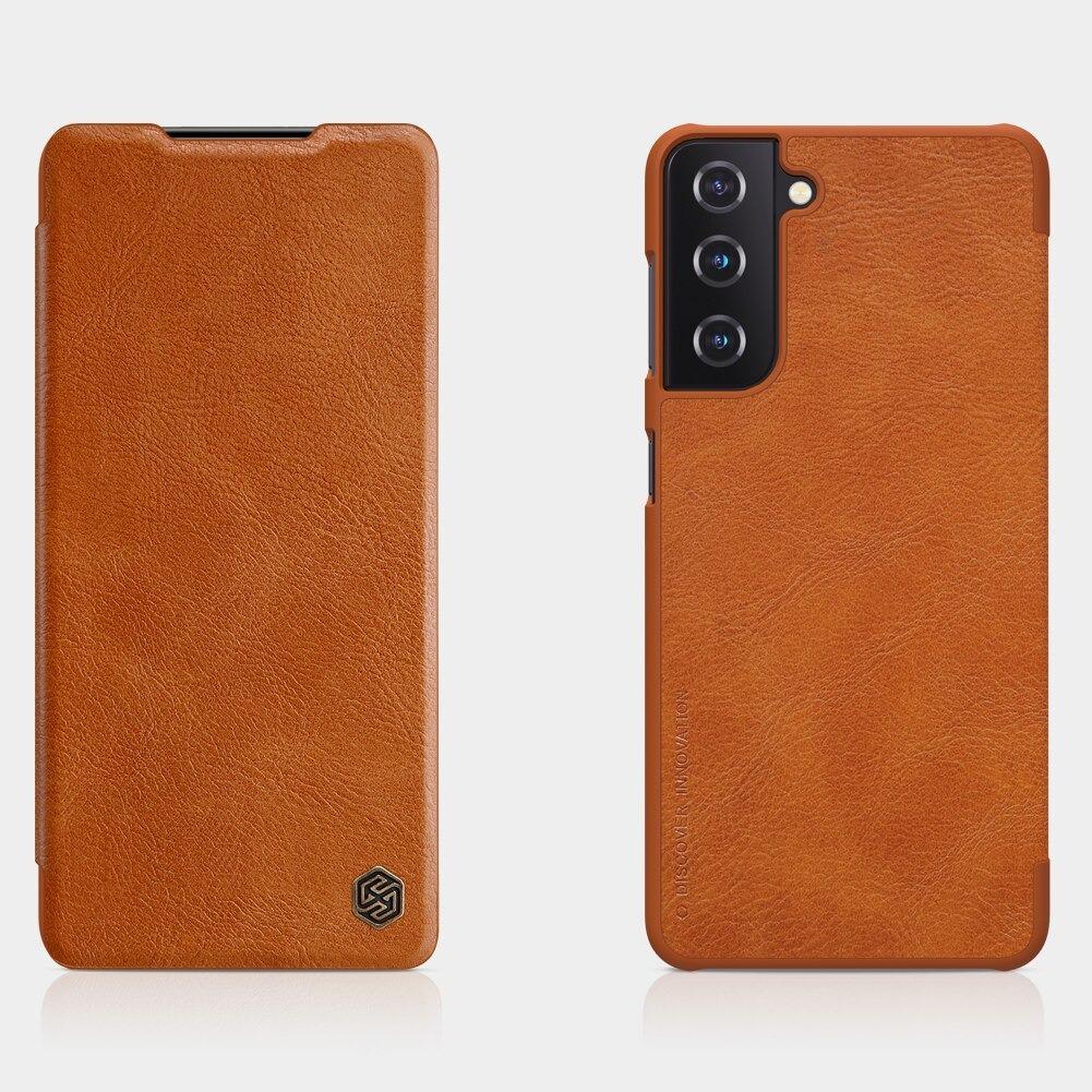 Genuine Leather Flip Case for Galaxy S21
