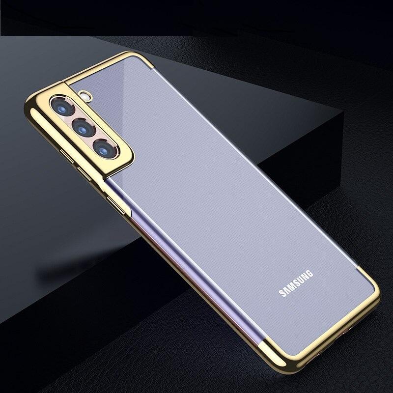 Luxury Electroplated Clear Case for Galaxy S21