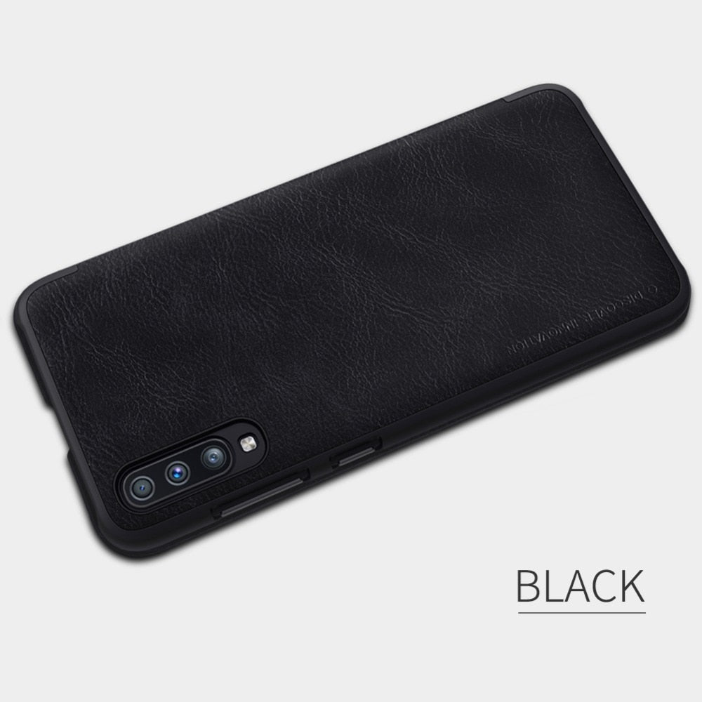 Genuine Leather Flip Case Cover for Galaxy A30s