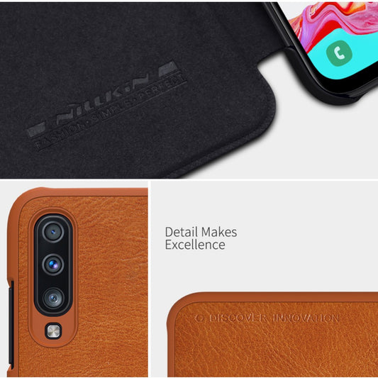 Genuine Leather Flip Case Cover for Galaxy A30s