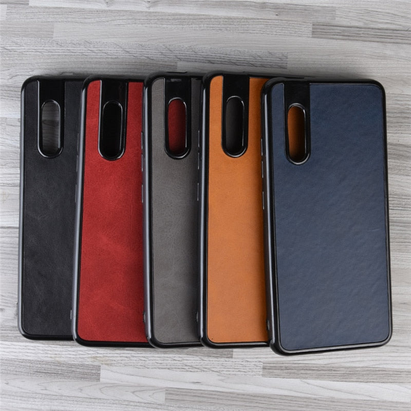 Premium Quality Leather Case Back Cover for Vivo V15 Pro