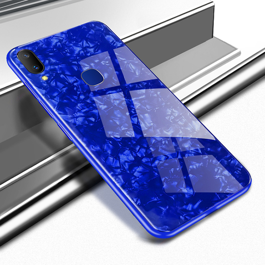 Luxury Marble Pattern Tempered Glass Case for Samsung Galaxy A30