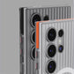 Corrugated Pattern Matte Hard PC With Magsafe Case for Galaxy S24 Ultra