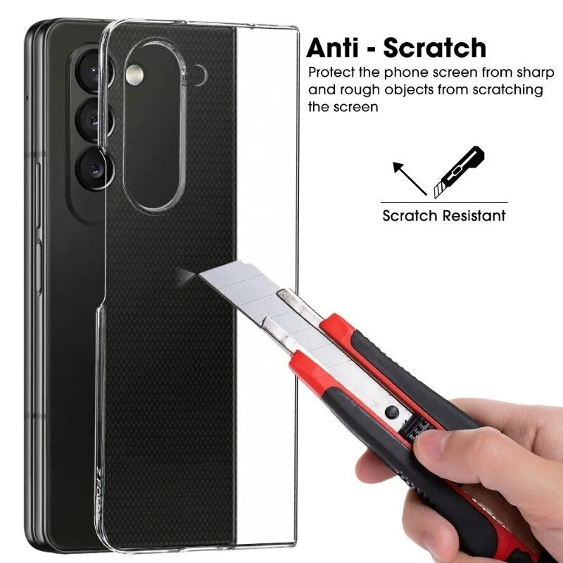 Crystal Clear Hard Case for Galaxy Z Fold5