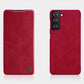Genuine Leather Flip Cover for Galaxy S21 Plus