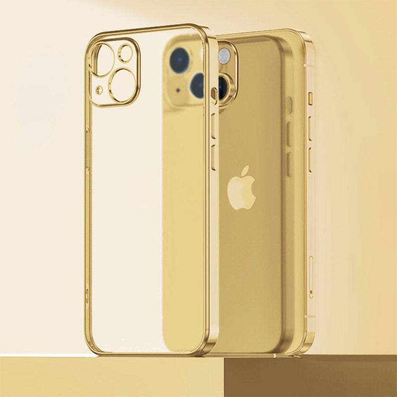 Electroplating Glitter Transparent Case for iPhone 13