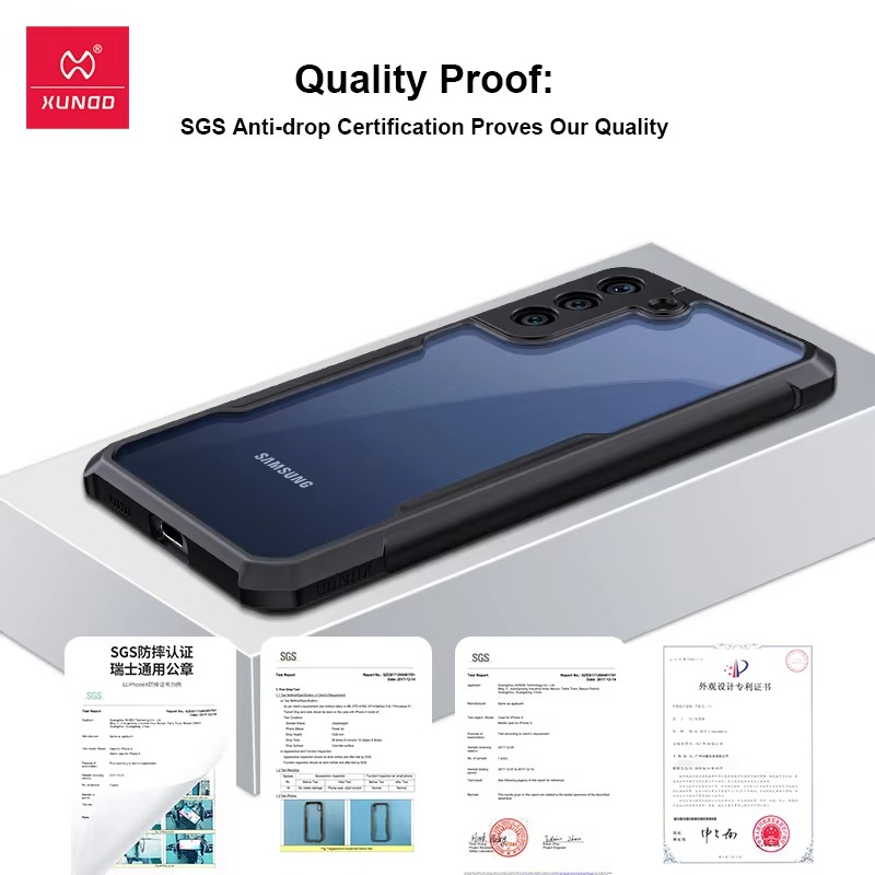 Shockproof Airbag Bumper Clear Cover for Galaxy  S21 FE 5G