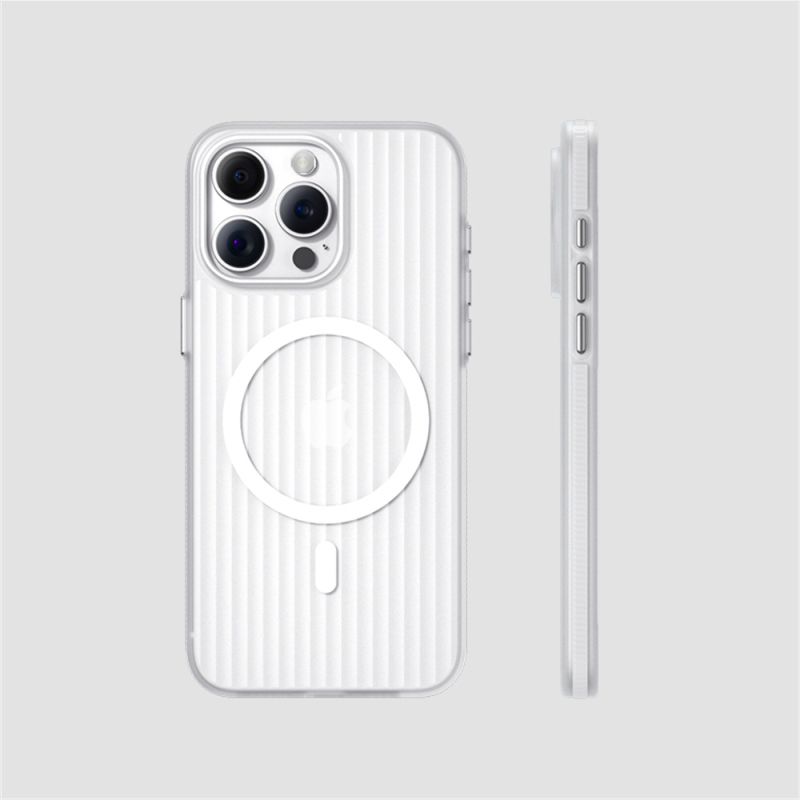 Corrugated Pattern Matte Hard PC With Magsafe Case - iPhone