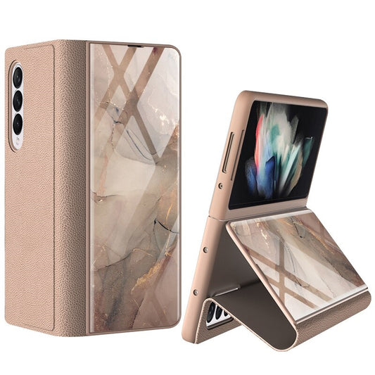 Premium Glass Flip Case for Galaxy Z Fold3