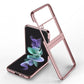 Electroplating Glitter Hard Transparent Case for Galaxy Z Flip4