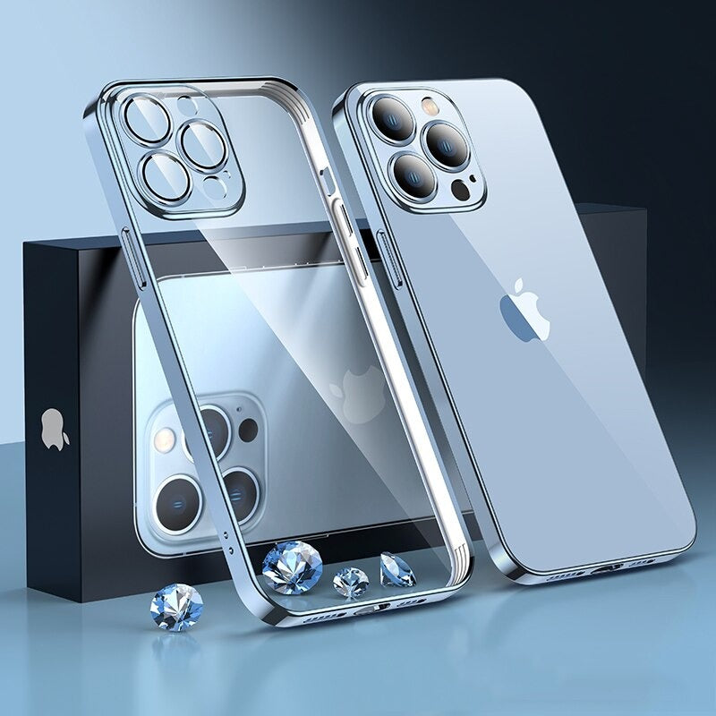 Plating Transparent Case for iPhone 13 Pro