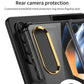 Shockproof Golden Camera Ring with Magsafe Clear Case for Z Fold4