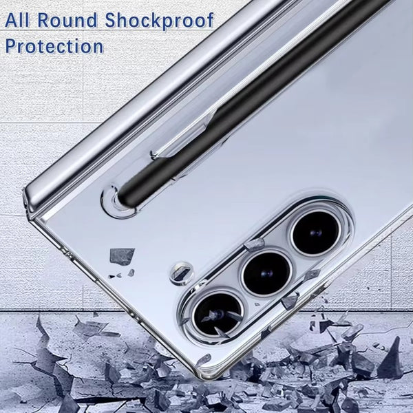 Crystal Clear Hard Case with S Pen Slot for Galaxy Z Fold6