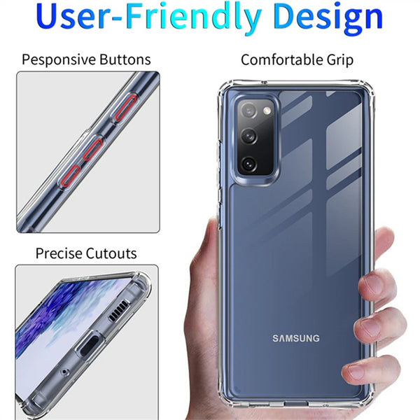 Crystal Clear Protective Case for Galaxy S20 FE 5G