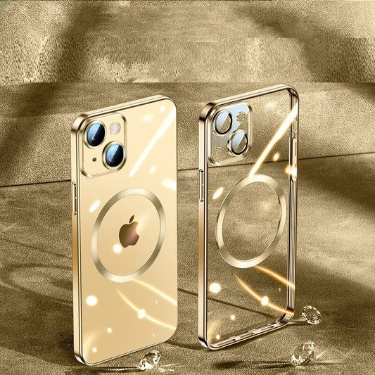 Magsafe Plating Transparent Case For iPhone 14