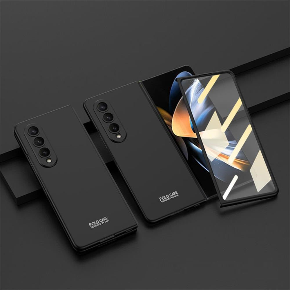 Ultra Thin Matte Case With Front Glass Protector for Galaxy Z Fold4