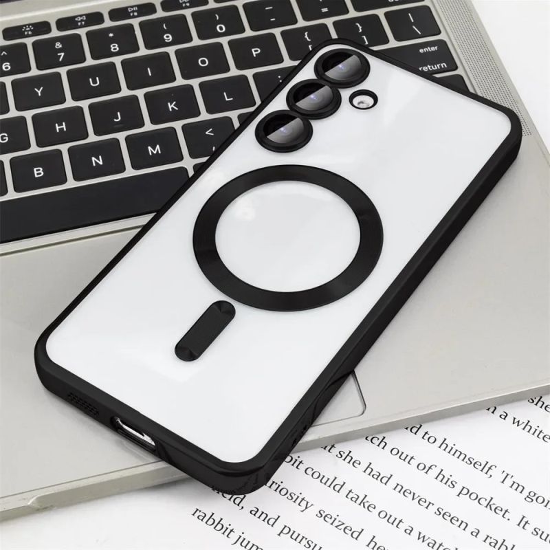 Magnetic Magsafe Plating Transparent Case For Galaxy S23