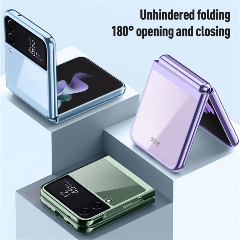 Electroplating Glitter Hard Transparent Case for Galaxy Z Flip4