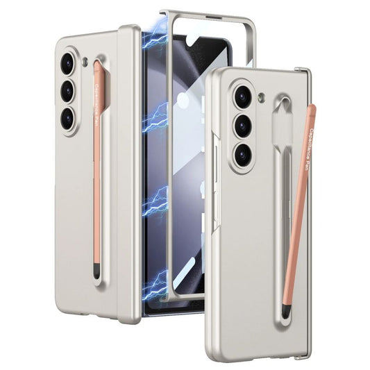 Matte Hard Magnetic Hinge Case with Pen for Galaxy Z Fold5