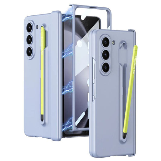 Matte Hard Magnetic Hinge Case with Pen for Galaxy Z Fold5