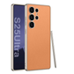 Plain Leather Metallic Electroplated Slim Case for Galaxy S25 Ultra