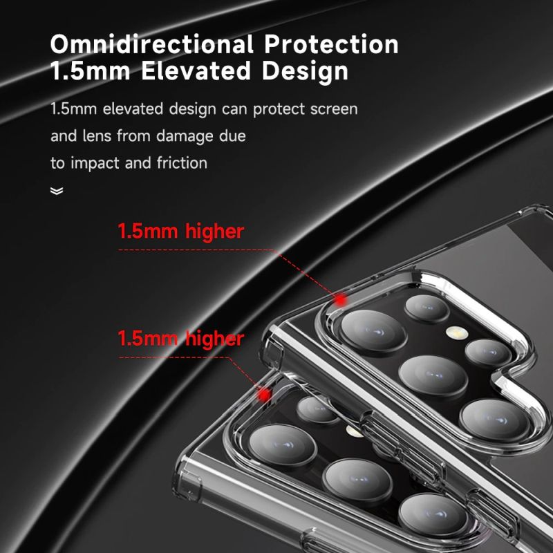 Crystal Clear Hard Case for Galaxy S22 Ultra