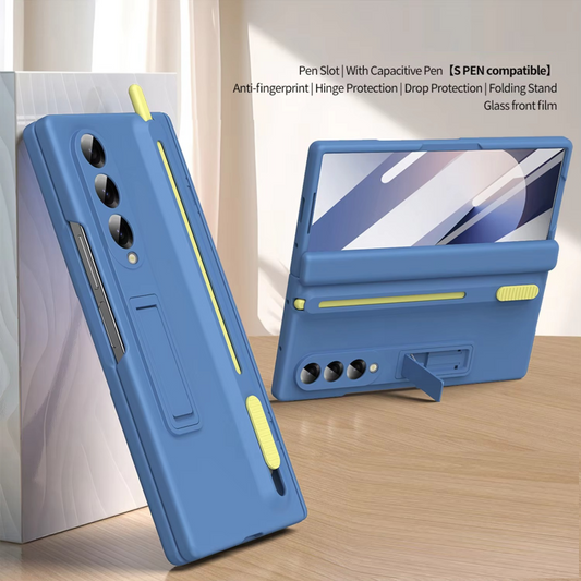 Soft Slim Kick Stand All-Included Case With S-Pen Slot for Galaxy Z Fold4
