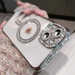 Sparkling Rhinestone Clear Case with Magsafe Lens Protection  for iPhone 15