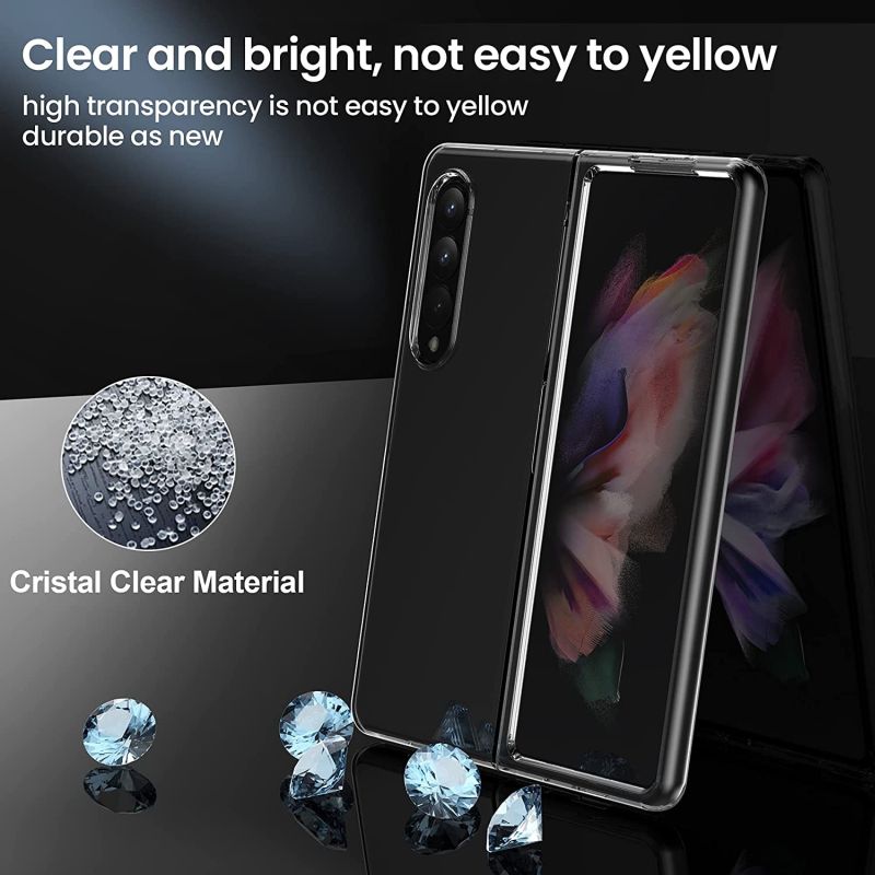 Crystal Clear Hard Case for Galaxy Z Fold3