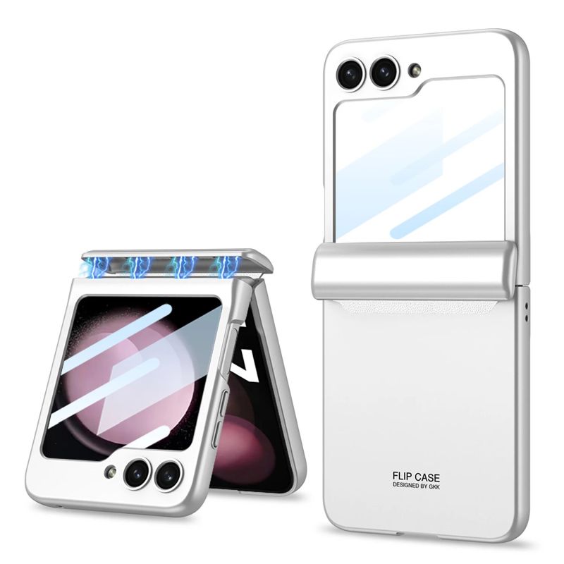 Magnetic Hinge Protection Matte Case for Galaxy Z Flip5