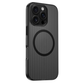 Corrugated Pattern Matte Hard PC With Magsafe Case for iPhone 16 Pro