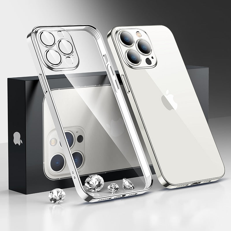 Plating Transparent Case for iPhone 13 Pro