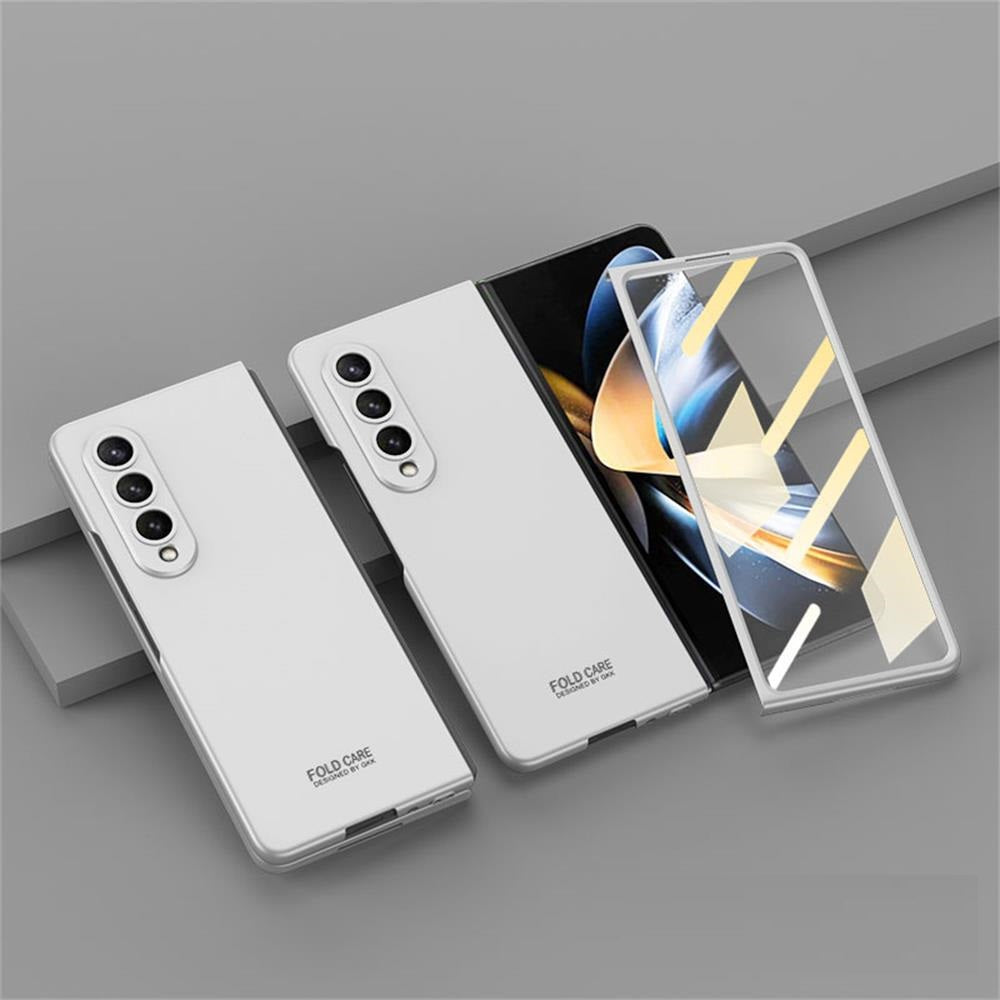 Ultra Thin Matte Case With Front Glass Protector for Galaxy Z Fold4