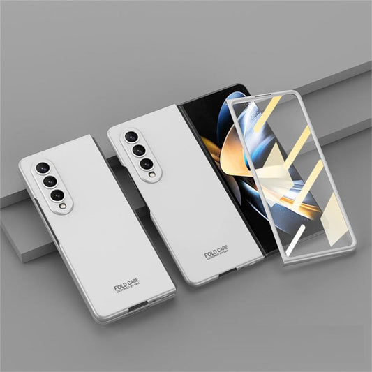 Ultra Thin Matte Case With Front Glass Protector for Galaxy Z Fold4