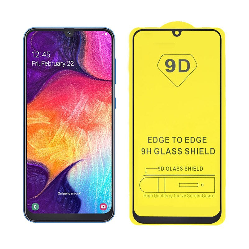 9D Full Cover Tempered Glass Screen Protector for Samsung Galaxy A70