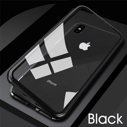 Magnetic Adsorption Glass Case for iPhone XS Max