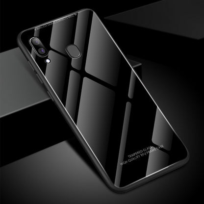 Tempered Glass Soft Silicone Case for Samsung Galaxy A30