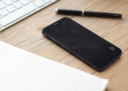 Genuine Leather Flip Case for iPhone X