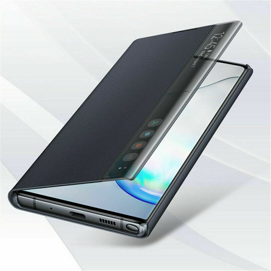 Smart View Window Leather Flip Case for Samsung Galaxy Note 10 Plus