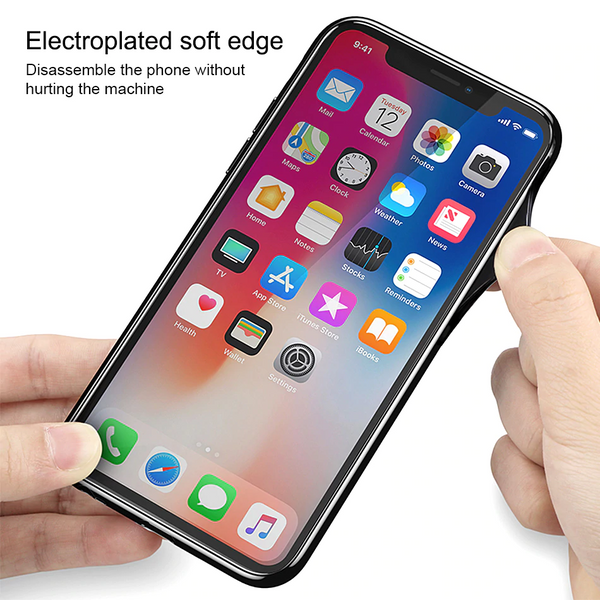 Luxury Electroplating Soft Silicone Matte Finish Case for iPhone X