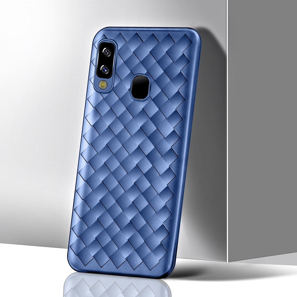 Luxury Ultra Thin Grid Weaving Case for Samsung Galaxy A30