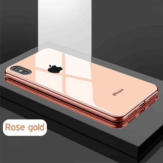 Luxury Electroplating Soft Edge Matte Texture Case for iPhone XS