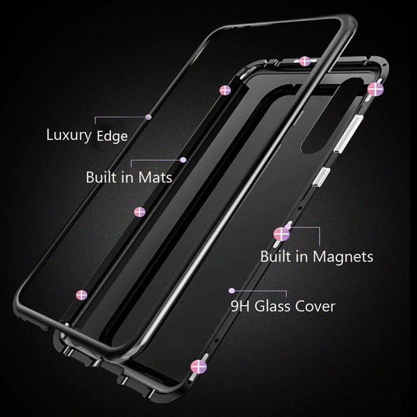 Magnetic Adsorption Glass Case For Samsung Galaxy A70