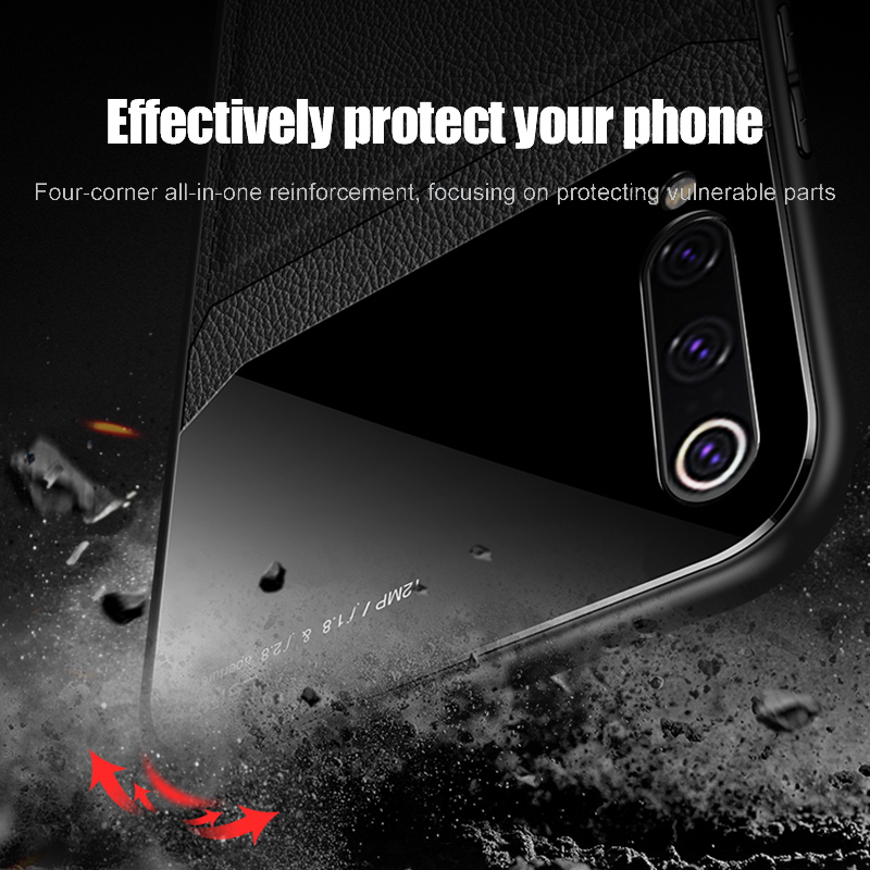 Luxury Camera Lens Protection Leather Case for Samsung Galaxy A30s