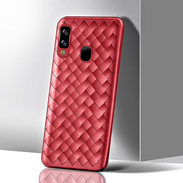 Luxury Ultra Thin Grid Weaving Case for Samsung Galaxy A30