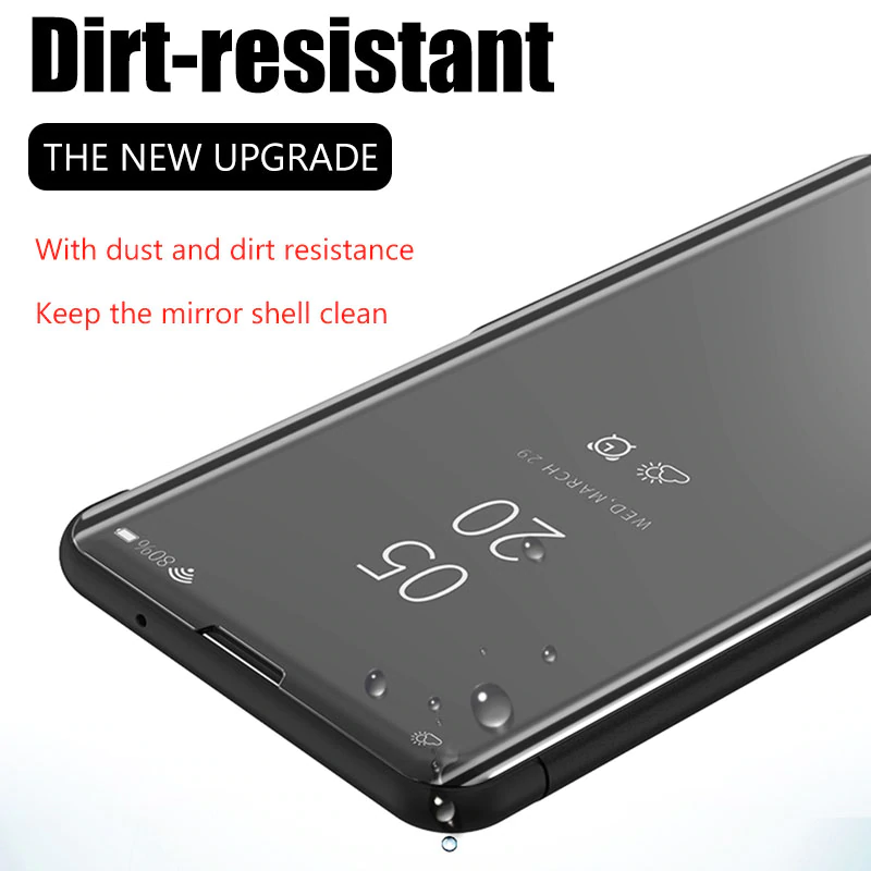 Buy 1 Get 1 Free Mirror Clear View Flip Case for Samsung Galaxy A30s [Non-Sensor]