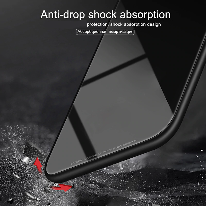 Magnetic Adsorption Clear Glass Case for Samsung Galaxy A50s