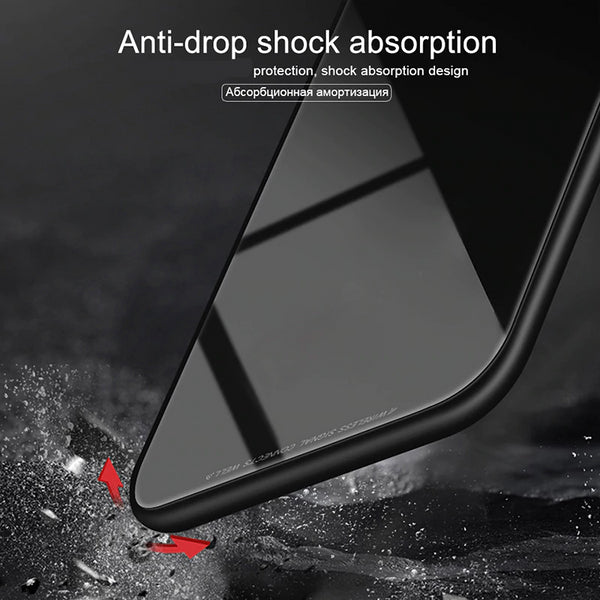 Magnetic Adsorption Clear Glass Case for Samsung Galaxy A20